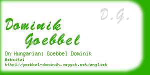 dominik goebbel business card